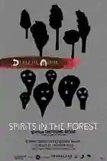 Постер фильма Depeche Mode: Spirits in the Forest с названием и персонажими с данной картины